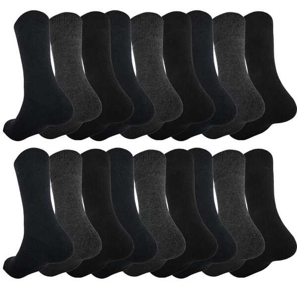 18 Paar Herren Wintersocken Innenfrottee Socken 18 Paar 43-46