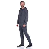 Herren Jogging Anzug Trainingsanzug Fitness mit Kapuze;  Dunkelgrau M