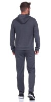 Herren Jogging Anzug Trainingsanzug Fitness mit Kapuze;  Dunkelgrau XL