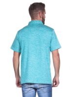 Herren Poloshirt T-Shirt Polo-Hemd Kurzarm, Türkis/XL/54