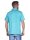 Herren Poloshirt T-Shirt Polo-Hemd Kurzarm, Türkis/XL/54