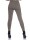 Damen Leggings Thermo Doppelripp Hoher Bund Sport Gym Outdoor, Khaki/L/XL 40/42