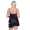 Damen Satin Nachtwäsche Pyjama Set Shorty Satin mit Spitze;