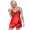 Damen Satin Nachtwäsche Pyjama Set Shorty Satin mit Spitze;