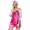 Damen Satin Nachtwäsche Pyjama Set Shorty Satin mit Spitze;