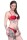 Damen Dessous Set Bügel BH Slip Push-Up String-Tanga Unterwäsche Cup C Rot 75
