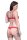 Damen Dessous Set Bügel BH Slip Push-Up String-Tanga Unterwäsche Cup B Rot 80