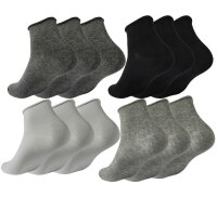 12 Paar Damen Sneaker halbhoch Socken ohne Gummi...