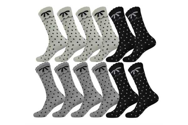 12 Paar Kinder Kniestrümpfe Socken mit Muster, 31-34 35-38 39-42