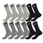 12 Paar Kinder Kniestrümpfe Socken mit Muster, 31-34 35-38 39-42