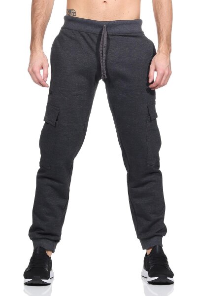 Herren Jogginghose mit Cargo-Taschen Anthrazit XL