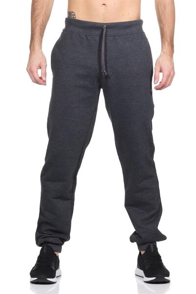 Herren Jogginghose mit Taschen Sport-Hose, Anthrazit L