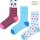 12 Paar Mädchen Socken mit Muster bunt, Gr. 23-26 31-34 35-38