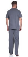 Herren Pyjama Sommer Schlafhose und Shirt kurz-arm Baumwolle; M L XL 2XL
