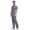 Herren Pyjama Sommer Schlafhose und Shirt kurz-arm; Grau XXL