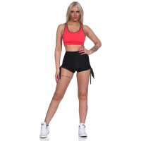 Damen Sport-BH ohne Bügel in 5 Farben, Mittlere Stützkraft Koralle M