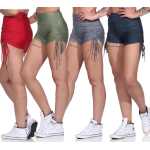 Damen Sport Shorts Hotpants kurz Radler Fitness; XS S M L XL 2XL