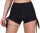 Damen Sport Shorts Hotpants kurz Radler Fitness; Schwarz XL/2XL