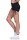 Damen Sport Shorts Hotpants kurz Radler Fitness; Schwarz XL/2XL