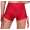 Damen Sport Shorts Hotpants kurz Radler Fitness; Rot XL/2XL