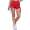 Damen Sport Shorts Hotpants kurz Radler Fitness; Rot XL/2XL