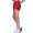 Damen Sport Shorts Hotpants kurz Radler Fitness; Rot XL/2XL
