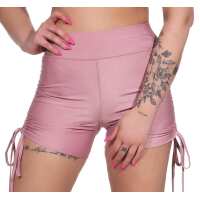 Damen Sport Shorts Hotpants kurz Radler Fitness; Rosa XS/S