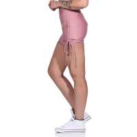Damen Sport Shorts Hotpants kurz Radler Fitness; Rosa XS/S
