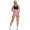 Damen Sport Shorts Hotpants kurz Radler Fitness; Rosa XS/S