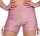 Damen Sport Shorts Hotpants kurz Radler Fitness; Rosa XL/2XL