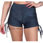 Damen Sport Shorts Hotpants kurz Radler Fitness; Grafit XS/S