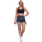 Damen Sport Shorts Hotpants kurz Radler Fitness; Grafit XS/S