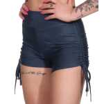 Damen Sport Shorts Hotpants kurz Radler Fitness; Grafit XS/S