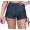 Damen Sport Shorts Hotpants kurz Radler Fitness; Grafit XS/S