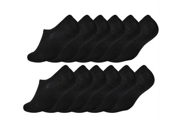 12 - 24 Paar Sneaker Viskose Socken Damen & Herren Atmungsaktiv Sport Socken, 35-38 39-42 43-46