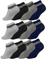 12 Paar Damen Sneaker Socken mit Muster Baumwolle, 12...