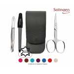 3-teiliges Solingen Maniküre Set mit Leder Etui,...