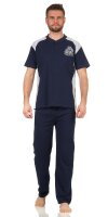 Herren Pyjama Sommer Schlafhose und Shirt kurz-arm;...