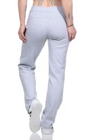 Damen Jogginghose lang Sport-Hose Baumwolle mit Tasche; XS S M L XL 2XL