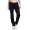 Damen Jogginghose lang Sport-Hose Baumwolle mit Tasche; Schwarz L/40