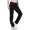 Damen Jogginghose lang Sport-Hose Baumwolle mit Tasche; Schwarz L/40