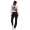 Damen Jogginghose lang Sport-Hose Baumwolle mit Tasche; Schwarz L/40