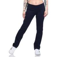 Damen Jogginghose lang Sport-Hose Baumwolle mit Tasche;...