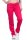 Damen Jogginghose lang Sport-Hose Baumwolle mit Tasche; Pink XS/34