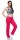 Damen Jogginghose lang Sport-Hose Baumwolle mit Tasche; Pink XS/34