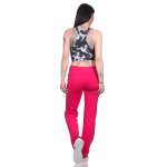 Damen Jogginghose lang Sport-Hose Baumwolle mit Tasche; Pink S/36