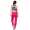Damen Jogginghose lang Sport-Hose Baumwolle mit Tasche; Pink S/36