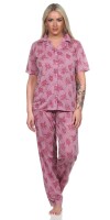 Damen Pyjama zweiteiliger Schlafanzug Pyjama-Set; M L XL 2XL