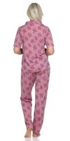 Damen Pyjama zweiteiliger Schlafanzug Pyjama-Set; M L XL 2XL