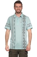 Herren Poloshirt T-Shirt Polo-Hemd Kurzarm,  Pistazie L
